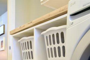 DIY Laundry Basket Shelves – Free Project Plan woodworking plan