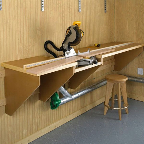 Woodworking Project Paper Plan to Build On-the-Mark Mitersaw Station - Image 1