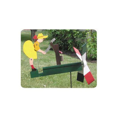 Woodworking Project Paper Plan to Build Waterpump Girl Whirligig - Image 1