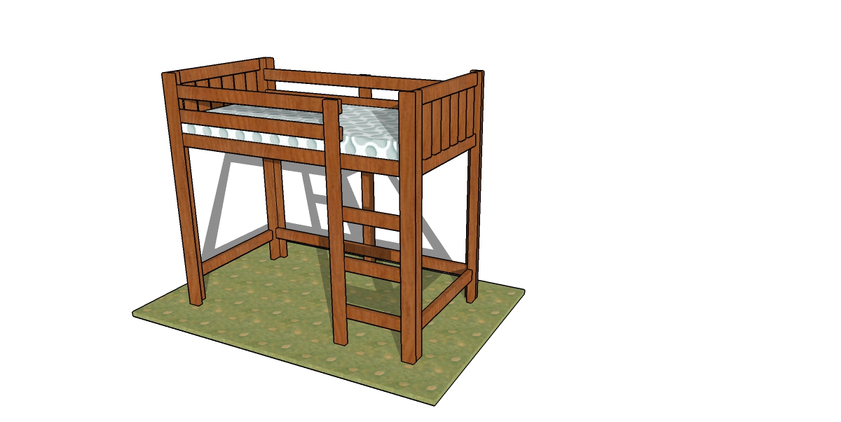 LOFT BED PLANS – PDF DOWNLOAD woodworking plan