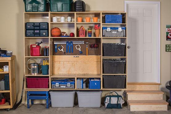 Garage Storage and Work Center woodworking plan