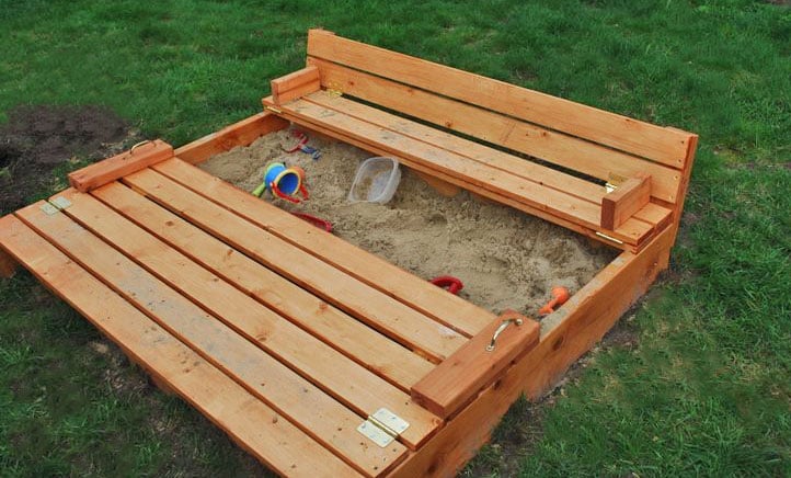 Sand Box with Built-In Seats woodworking plan