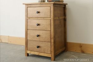 Simple End Table with Drawers - Image 1