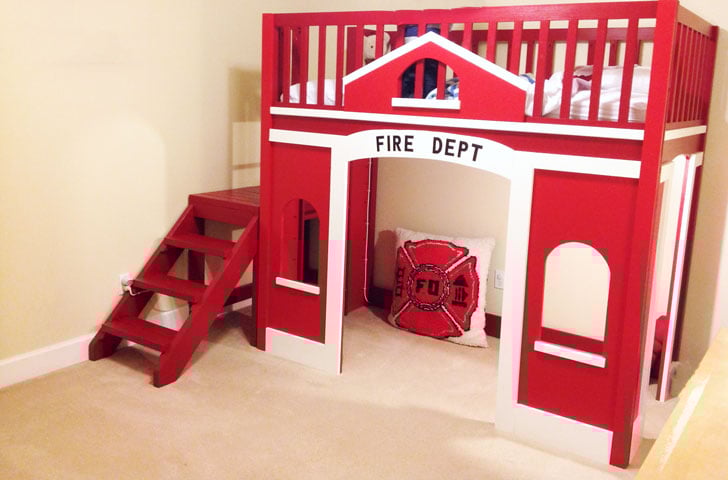 Fire Station Loft Bed - Image 1