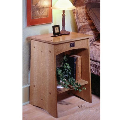 Woodworking Project Paper Plan to Build Arts & Crafts Nightstand - Image 1