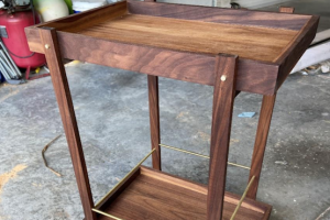 Mobile Bar Cart woodworking plan