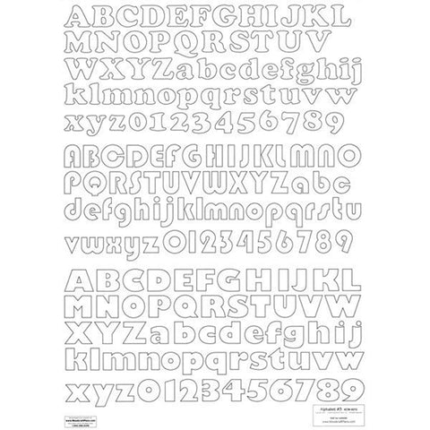 Woodworking Project Paper Plan to Build Letters & Numbers Alphabet 3 - Image 1