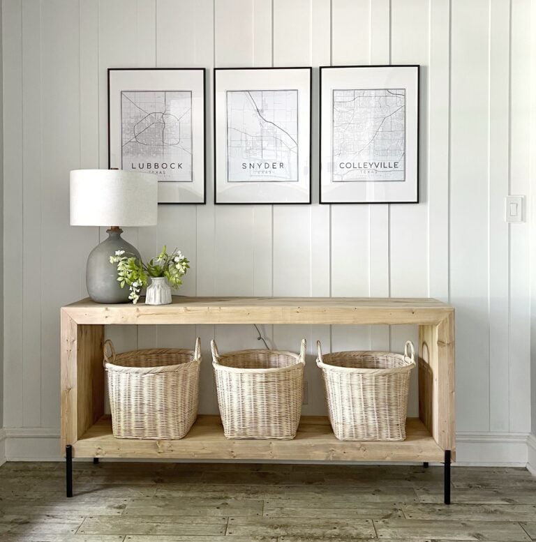 DIY Modern Waterfall Console Table - Image 1