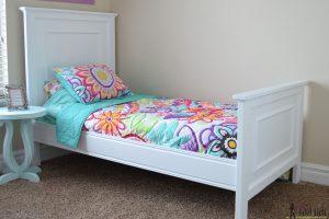 Faux Raised Panel Twin Bed - Image 1
