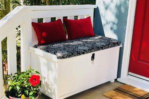 DIY a Porch Packages Lock Box Bench - Image 1