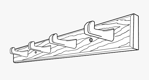 Whittled Peg Rack - Image 1