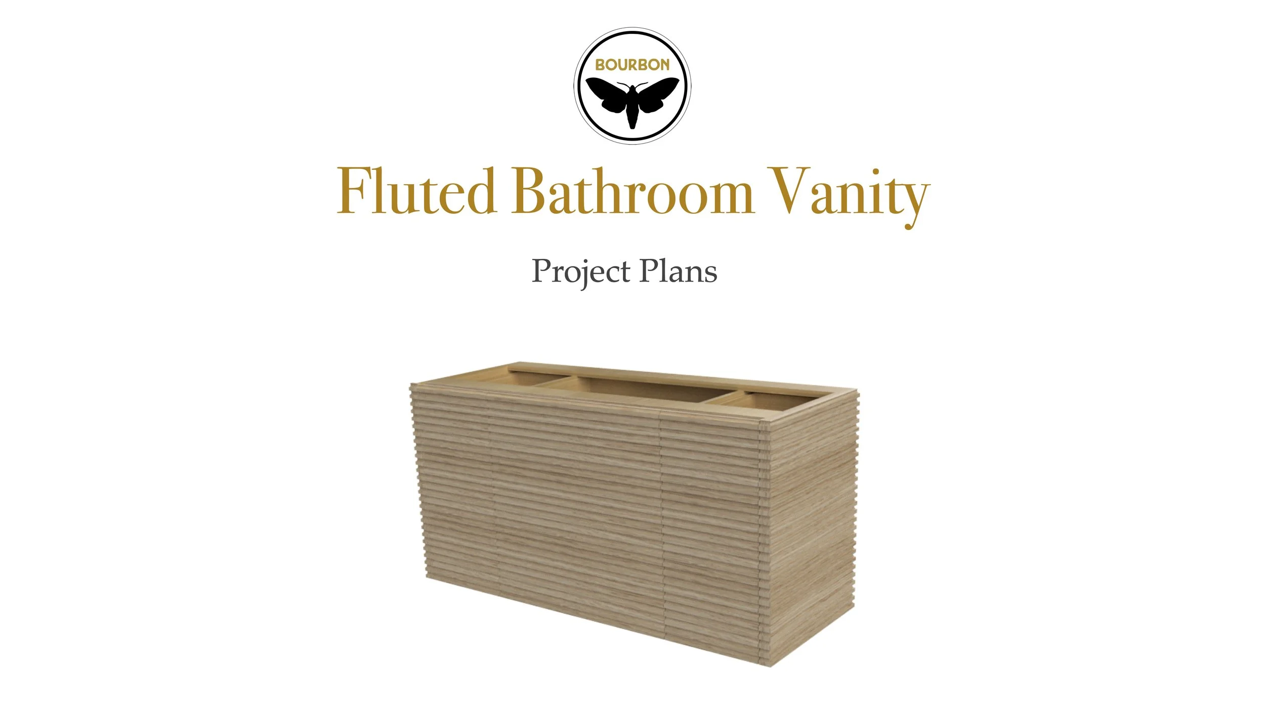 Fluted Bathroom Vanity Plans woodworking plan