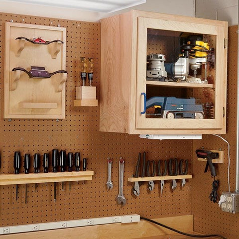 Woodworking Project Paper Plan to Build Modular Shop Cabinet System - Image 1
