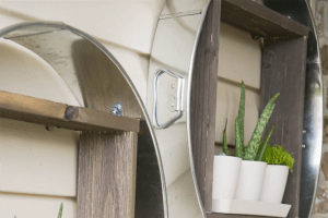 DIY Galvanized Tub Vertical Planter woodworking plan