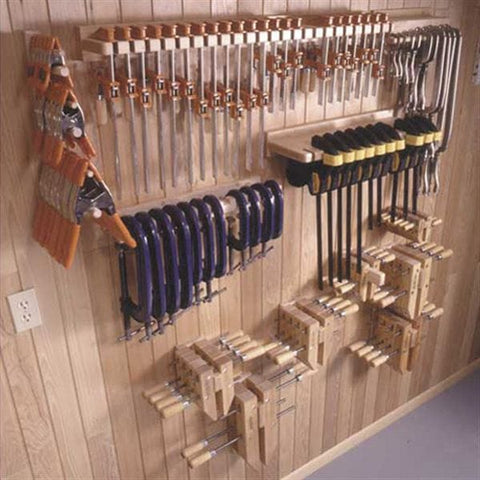 Woodworking Project Paper Plan to Build Five Great Clamp Organizers woodworking plan
