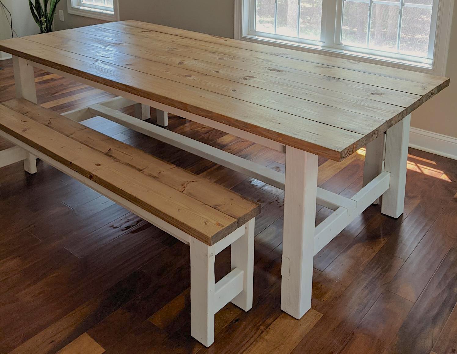 Farmhouse Table – No Pocket Holes Plan - Image 1