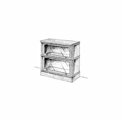 Woodworking Project Paper Plan to Build Stackable Lawyers Bookcase - Image 1