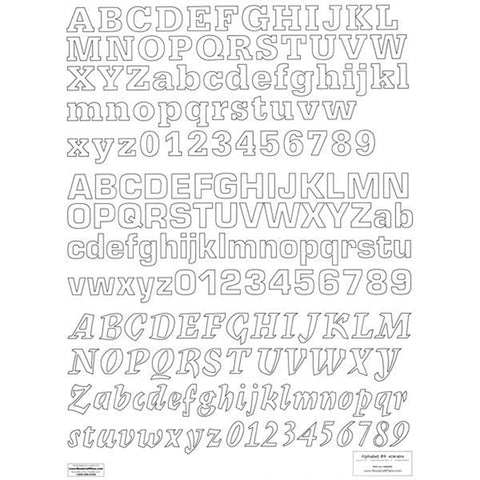 Woodworking Project Paper Plan to Build Letters & Numbers Alphabet 4 - Image 1