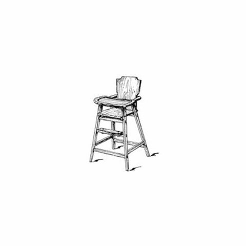 Woodworking Project Paper Plan to Build 60s Era High Chair woodworking plan