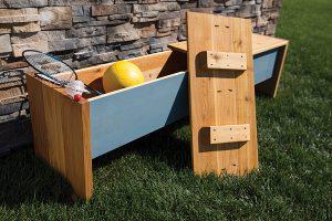 Outdoor Storage Bench woodworking plan
