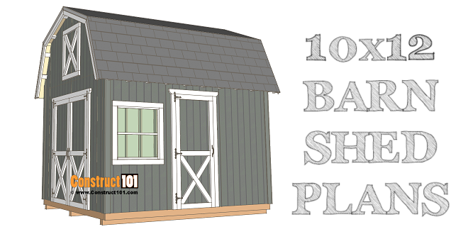 10×12 Barn Shed Plans - Image 1